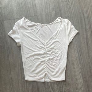Garage V Neck Runched Top